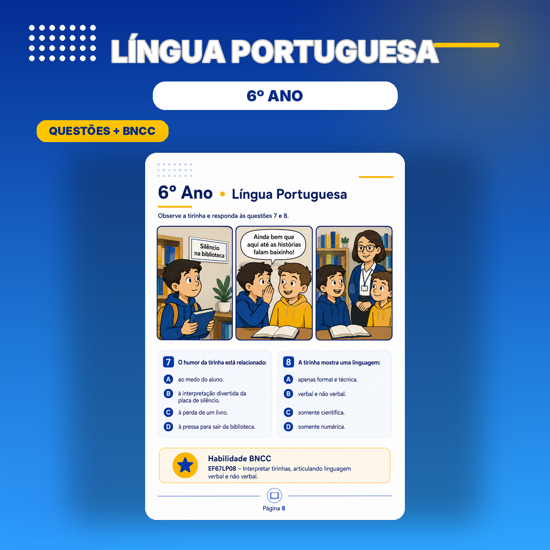 Página de Língua Portuguesa 6º Ano