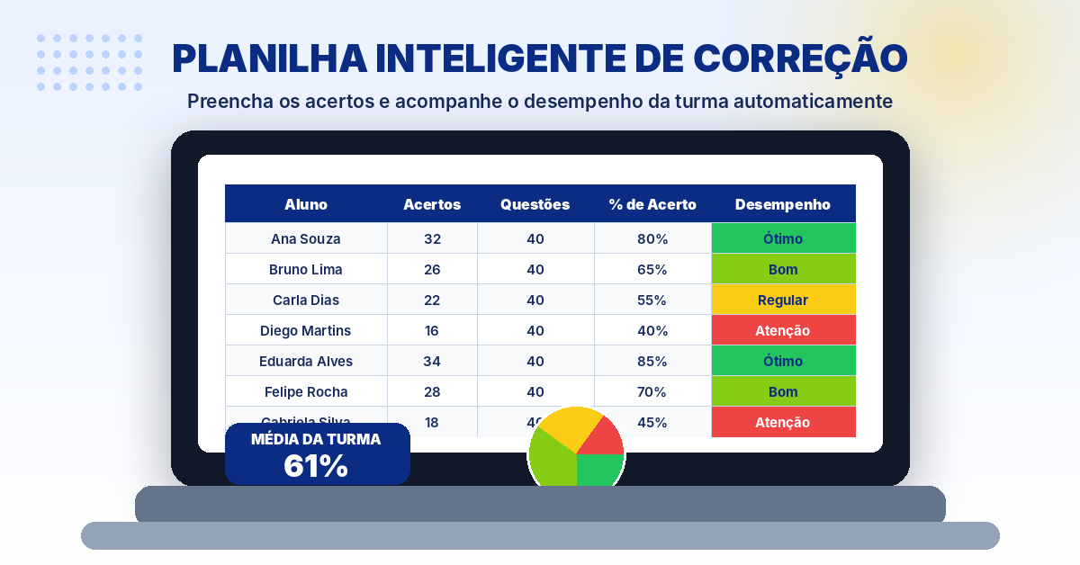 Bônus Planilha Inteligente de Correção