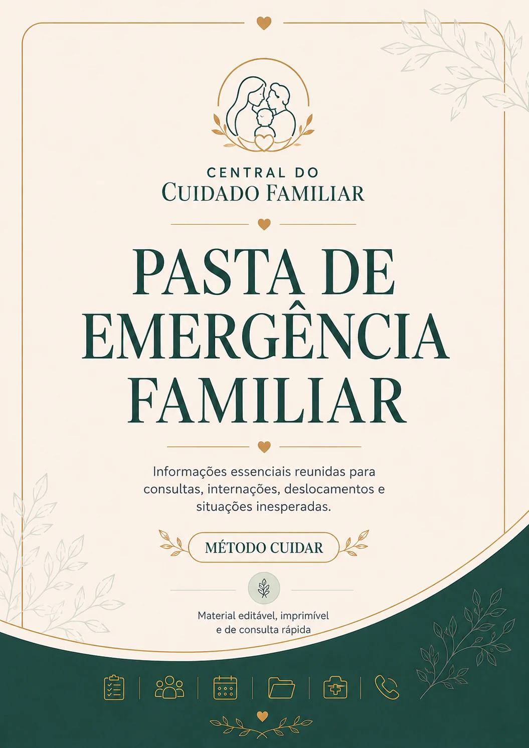 Capa da Pasta de Emergência Familiar