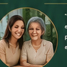 Carla com sua mãe